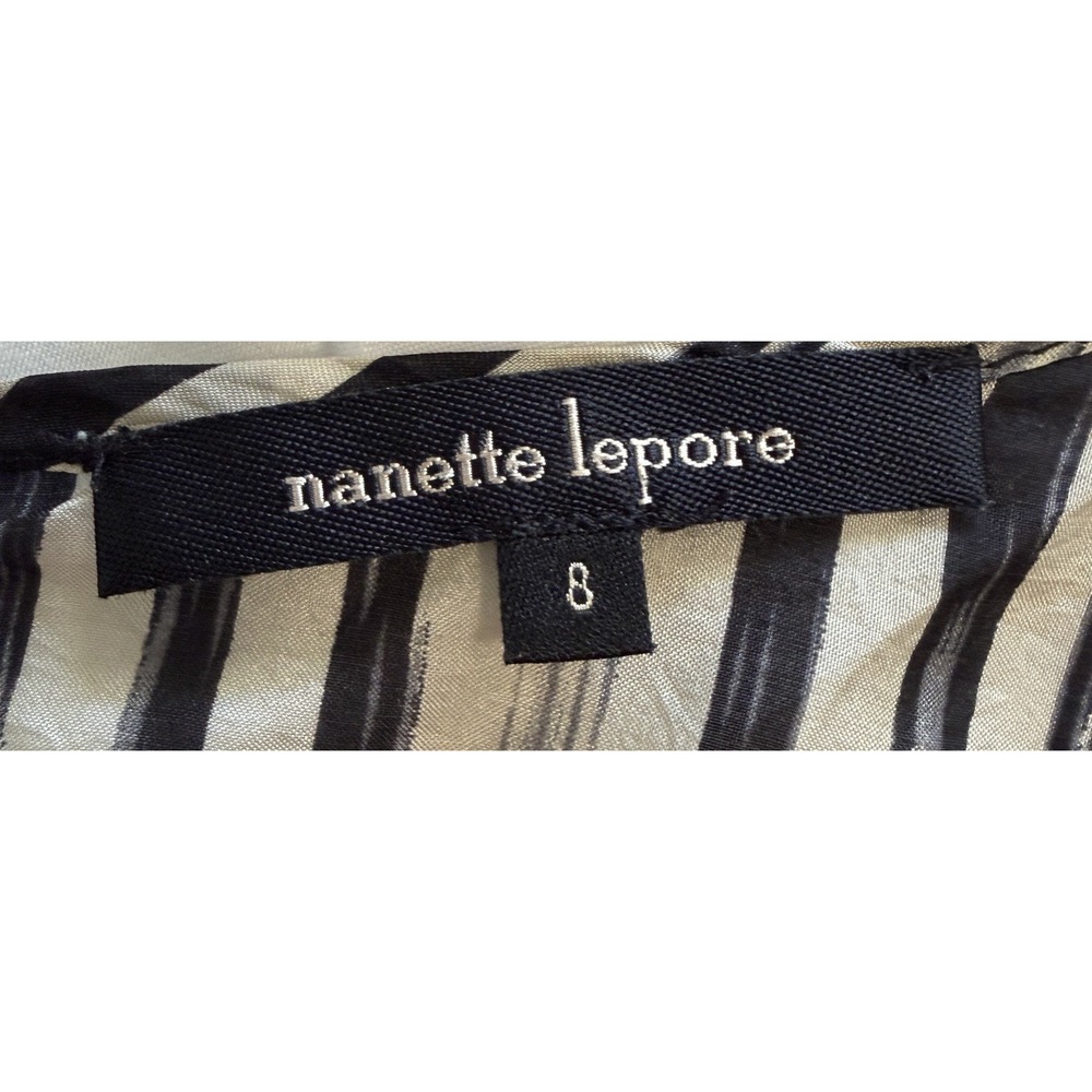 Anthropologie Nanette Lepore 100% Silk Embroidered Ombre Chocolate Brown Boho 8 - Picture 6 of 11